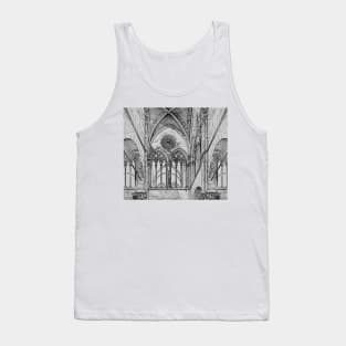 Medieval temple gothic arches Tank Top